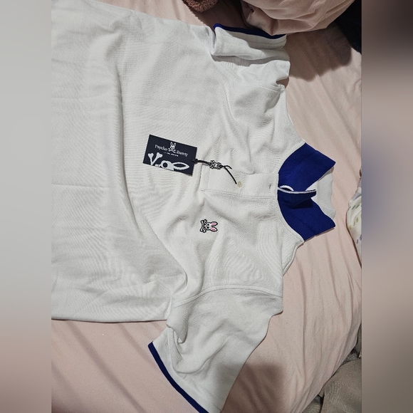 Psycho Bunny Kempstone Polo T Shirt White - Picture 2 of 4